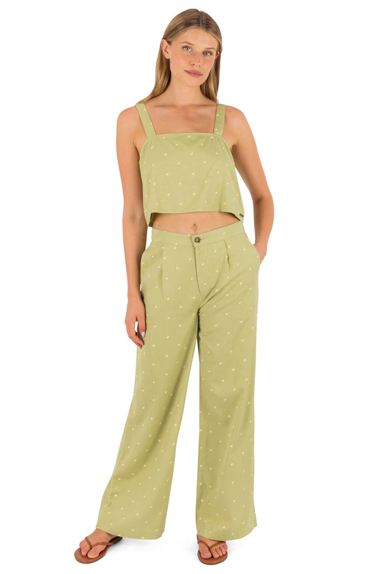 Wavy Dot Crop Tank, Alternate, color, FERN