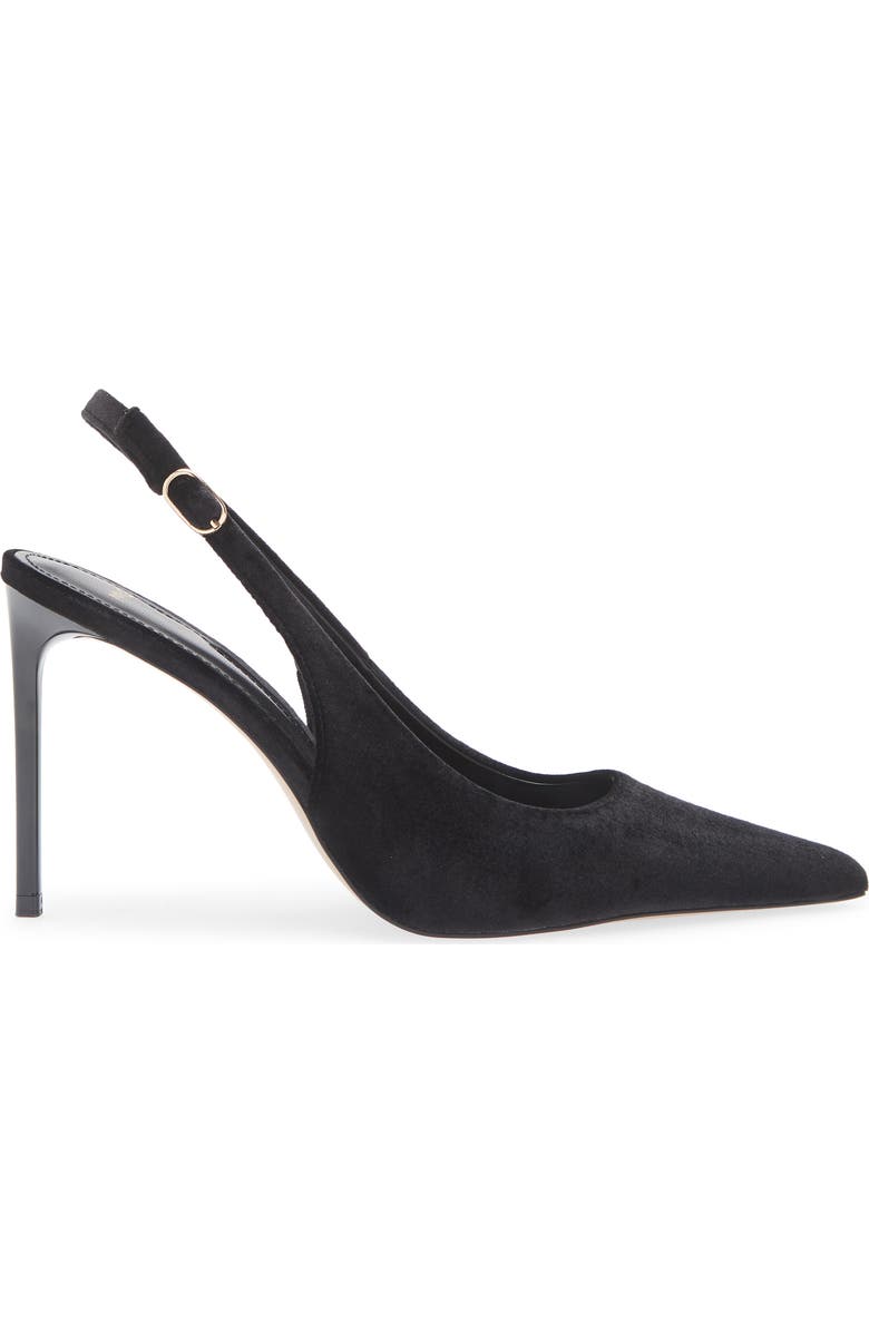 MANGO Slingback Pointed Toe Pump, Alternate, color, Black