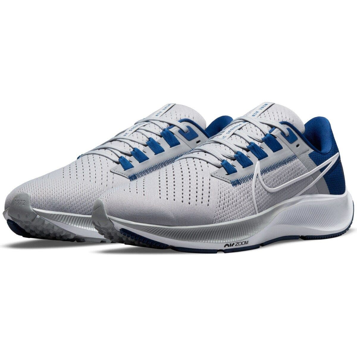 Nike Unisex Nike Gray Indianapolis Colts Zoom Pegasus 38 Running Shoe, Alternate, color, 