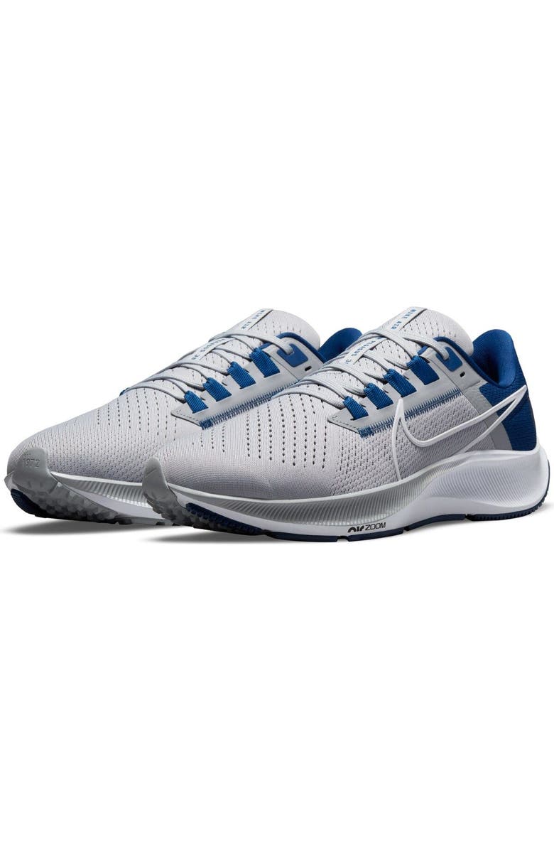 Nike Unisex Nike Gray Indianapolis Colts Zoom Pegasus 38 Running Shoe, Alternate, color,