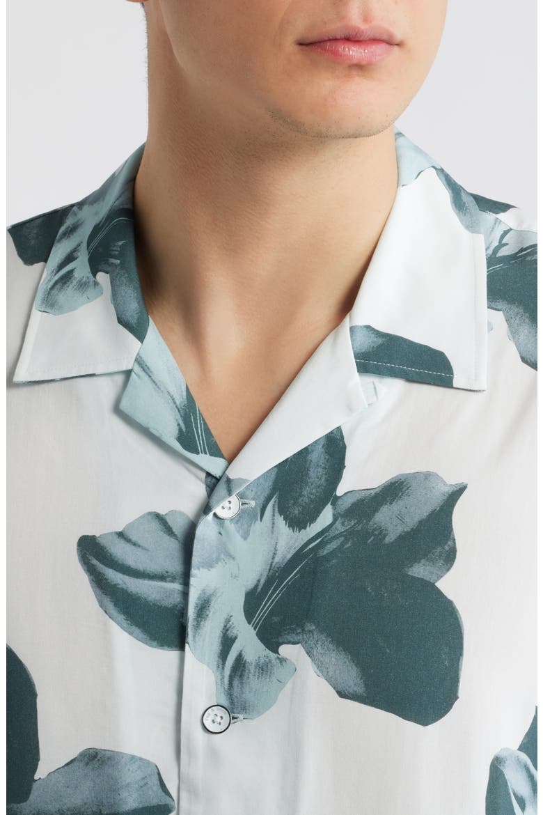 Avery Floral Camp Shirt, Alternate, color, MINT