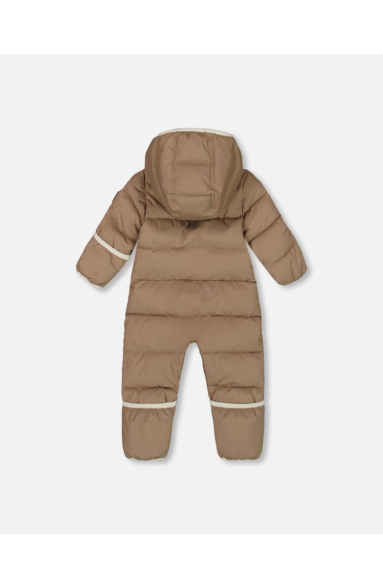Deux par Deux Baby Unisex One-Piece Compressible Snowsuit Coffee For Baby, Alternate, color, 