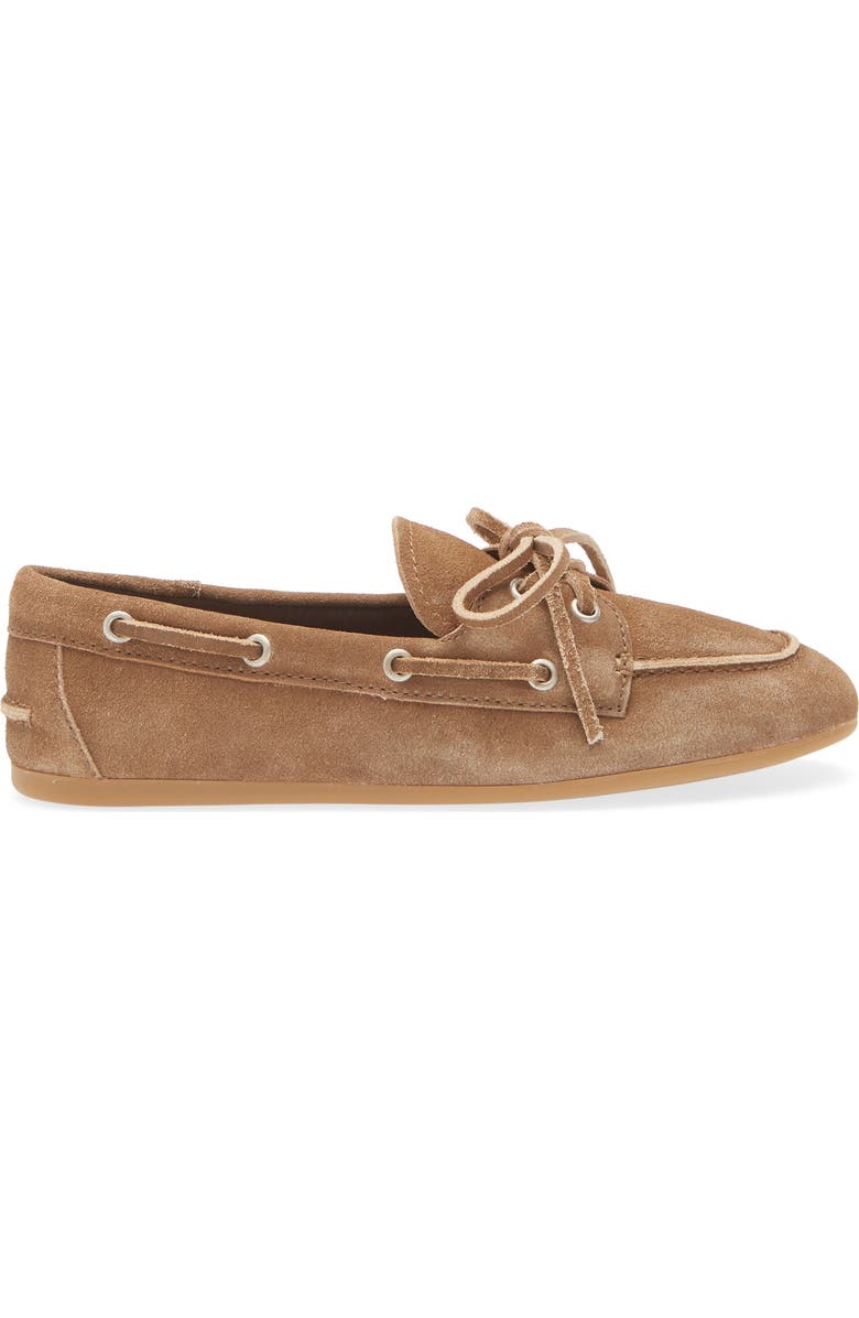 Jeffrey Campbell Boast Boat Shoe, Alternate, color, Camel Suede