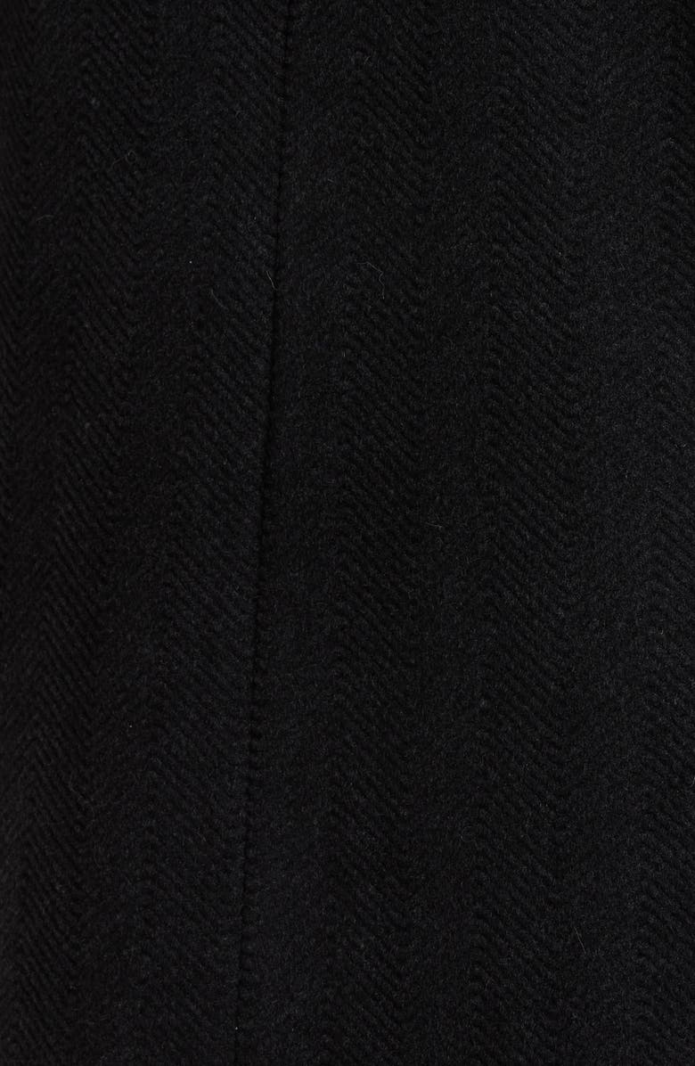 Eileen Fisher Herringbone Wool Coat, Alternate, color, Charcoal