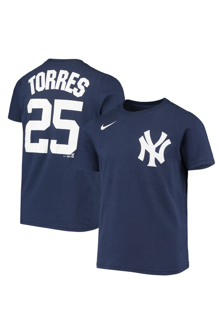 Youth Nike Gleyber Torres Navy New York Yankees Player Name & Number T-Shirt, Main, color, Navy