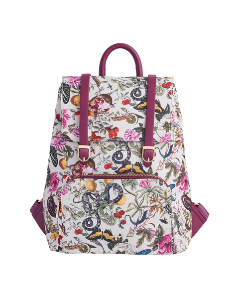 Floral Engravings Small Backpack