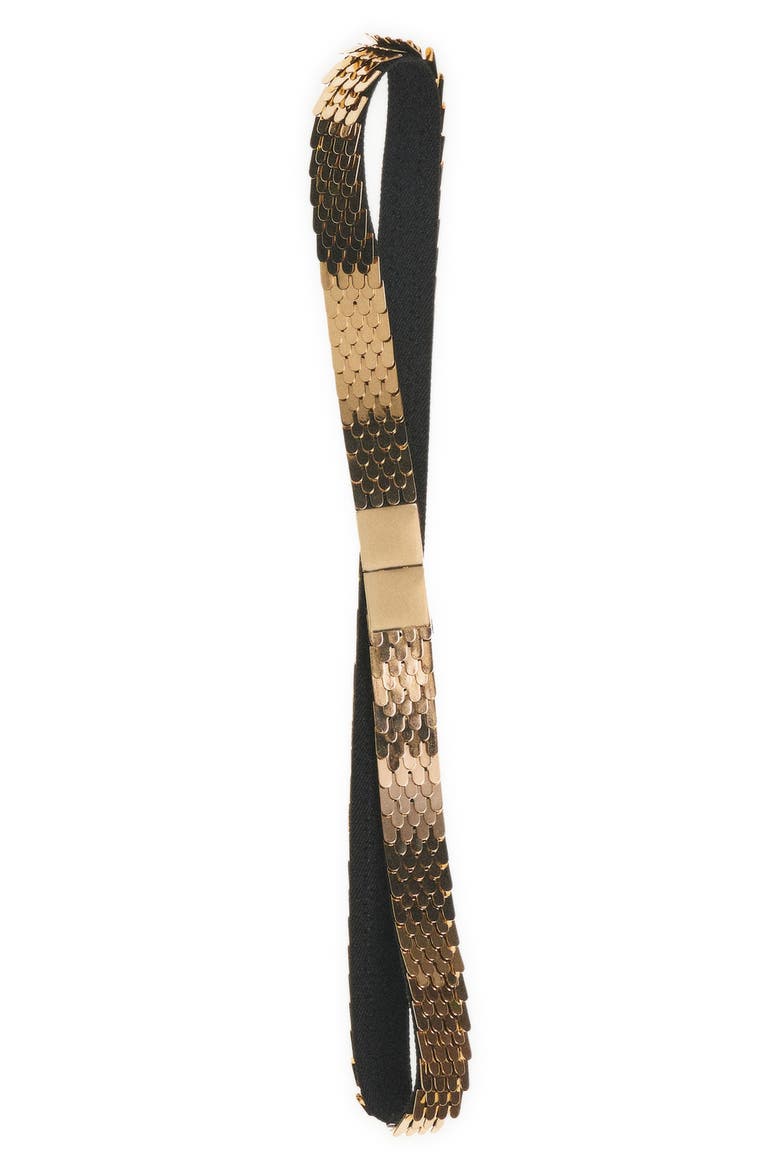 Metal Scale Belt, Alternate, color, GOLD