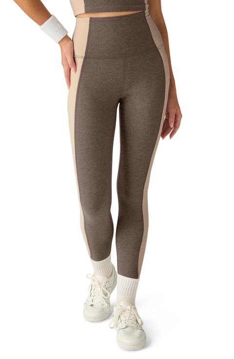 Space Dye Colorblock Ankle Leggings