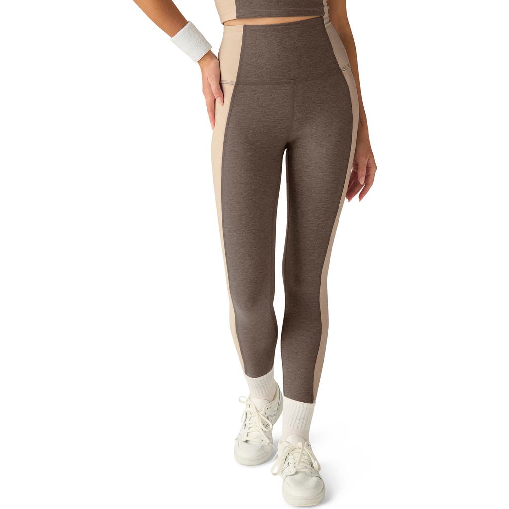 BEYOND YOGA BEYOND YOGA SPACE DYE COLORBLOCK ANKLE LEGGINGS