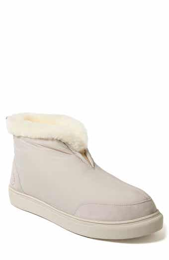 FIRESIDE BY DEARFOAMS Warm Up Water Resistant Genuine Shearling Lined Slipper