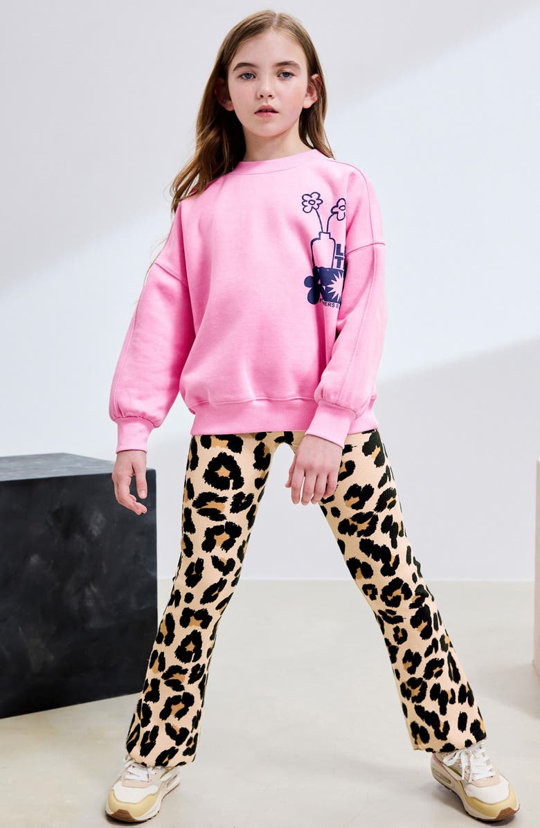 NEXT Kids' Crewneck Sweatshirt & Flare Leggings Set, Alternate, color, Multi