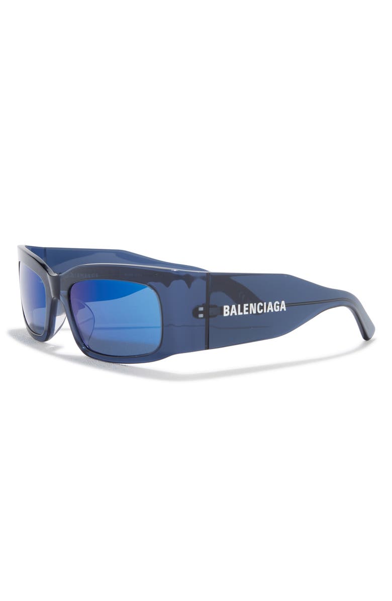 Balenciaga 56mm Rectangular Sunglasses, Alternate, color,