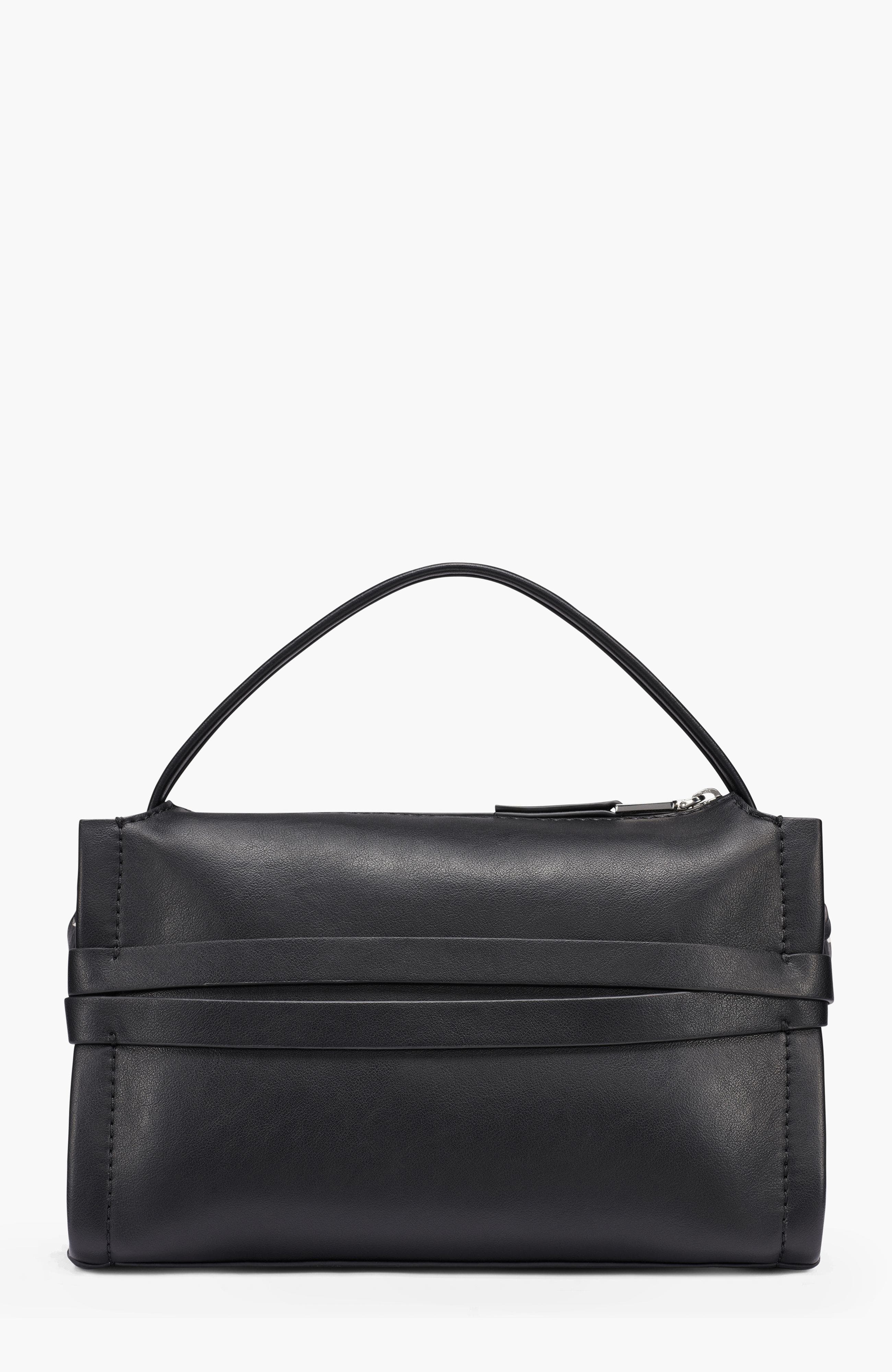 DKNY Bridie Medium Crossbody, Alternate, color, Black/Silver