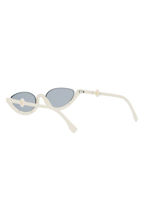 Fendi Ff Diamonds 53mm Oval Sunglasses In Neutral