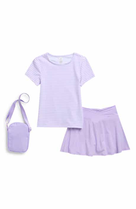 YOGALICIOUS Kids' Lux Bloom T-Shirt, Skirt & Crossbody Bag Set