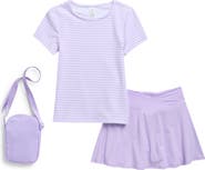 YOGALICIOUS Kids' Lux Bloom T-Shirt, Skirt & Crossbody Bag Set