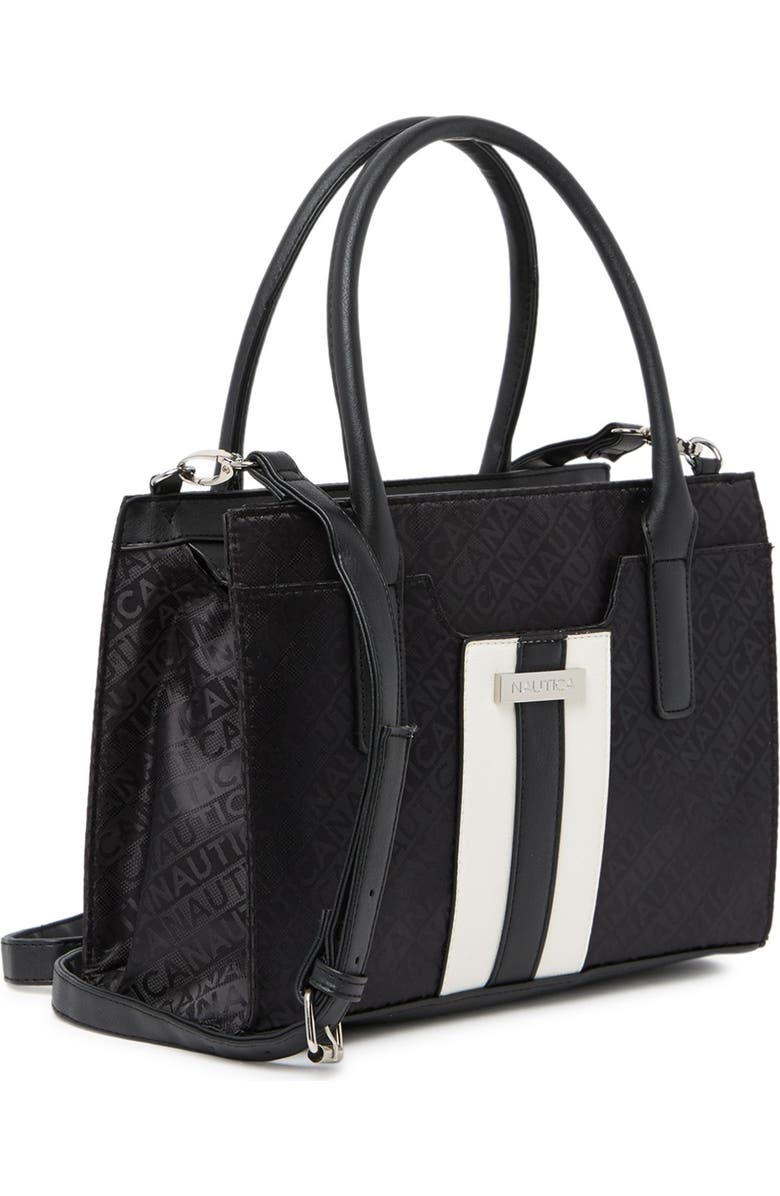 Nautica Sandy Lakeside Jacquard Satchel Bag, Alternate, color,