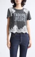 Cinq à Sept J'Adore Encore Lace Graphic Tee