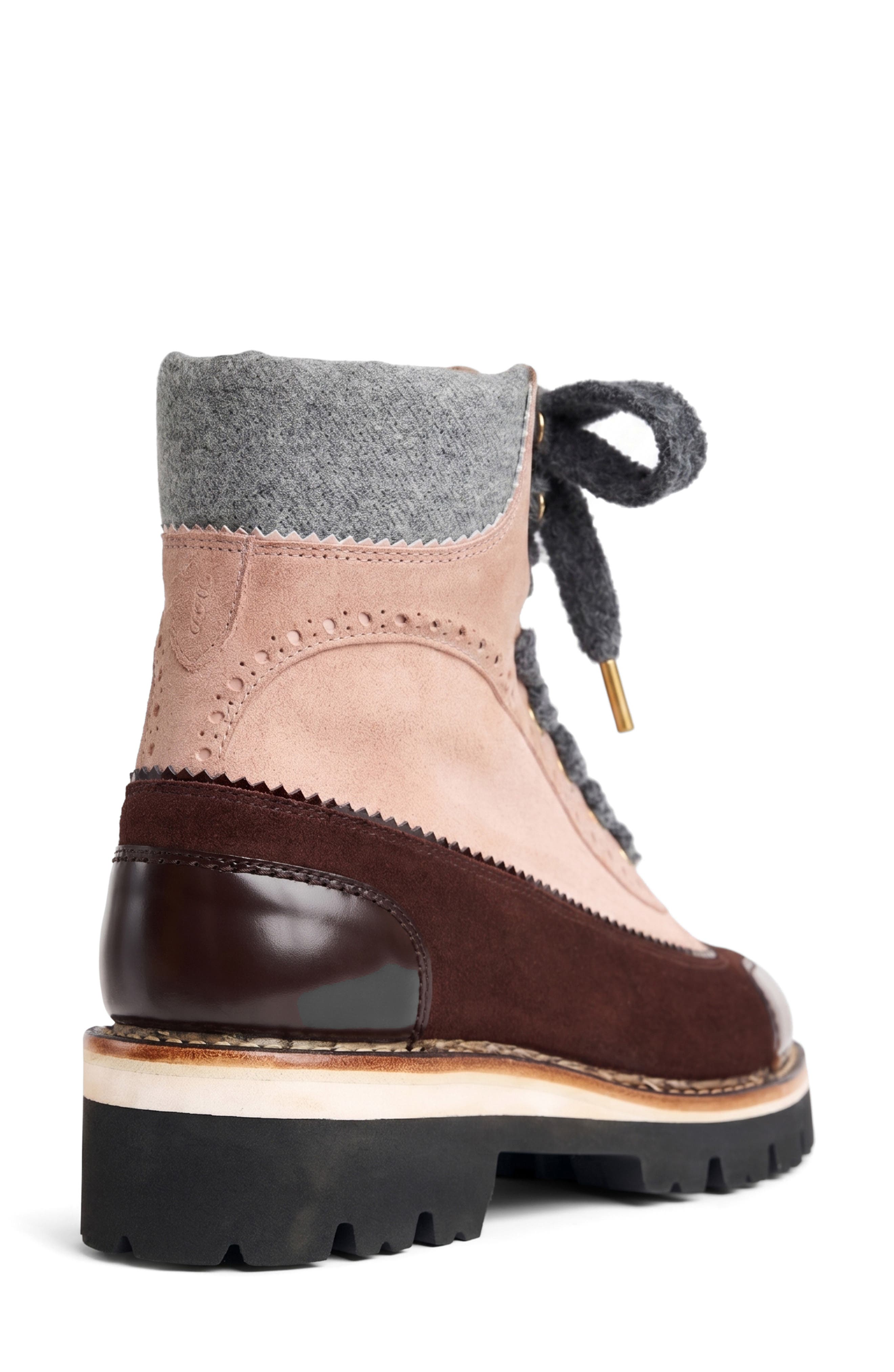 Ms. Renata Bootie, Alternate, color, CHOCOLATE N PINK