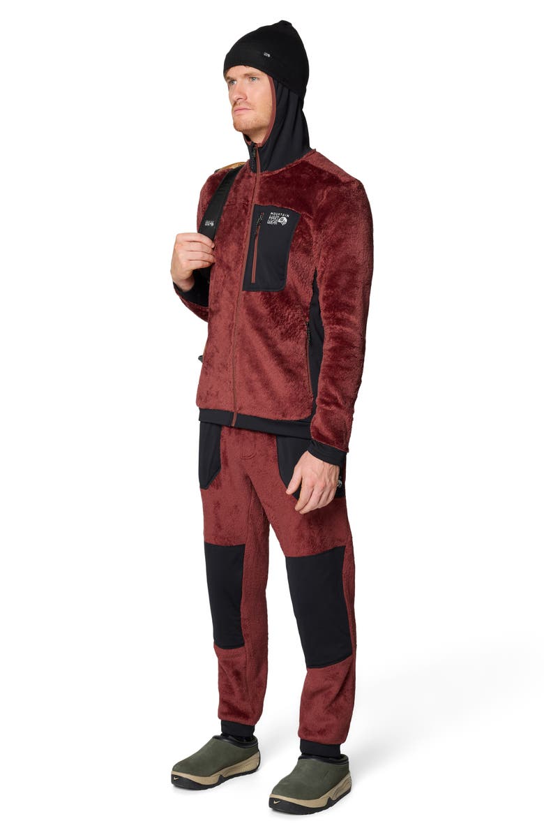 Mountain Hardwear Polartec<sup>®</sup> High Loft Fleece Pants, Alternate, color, Bourbon Brown/ Black