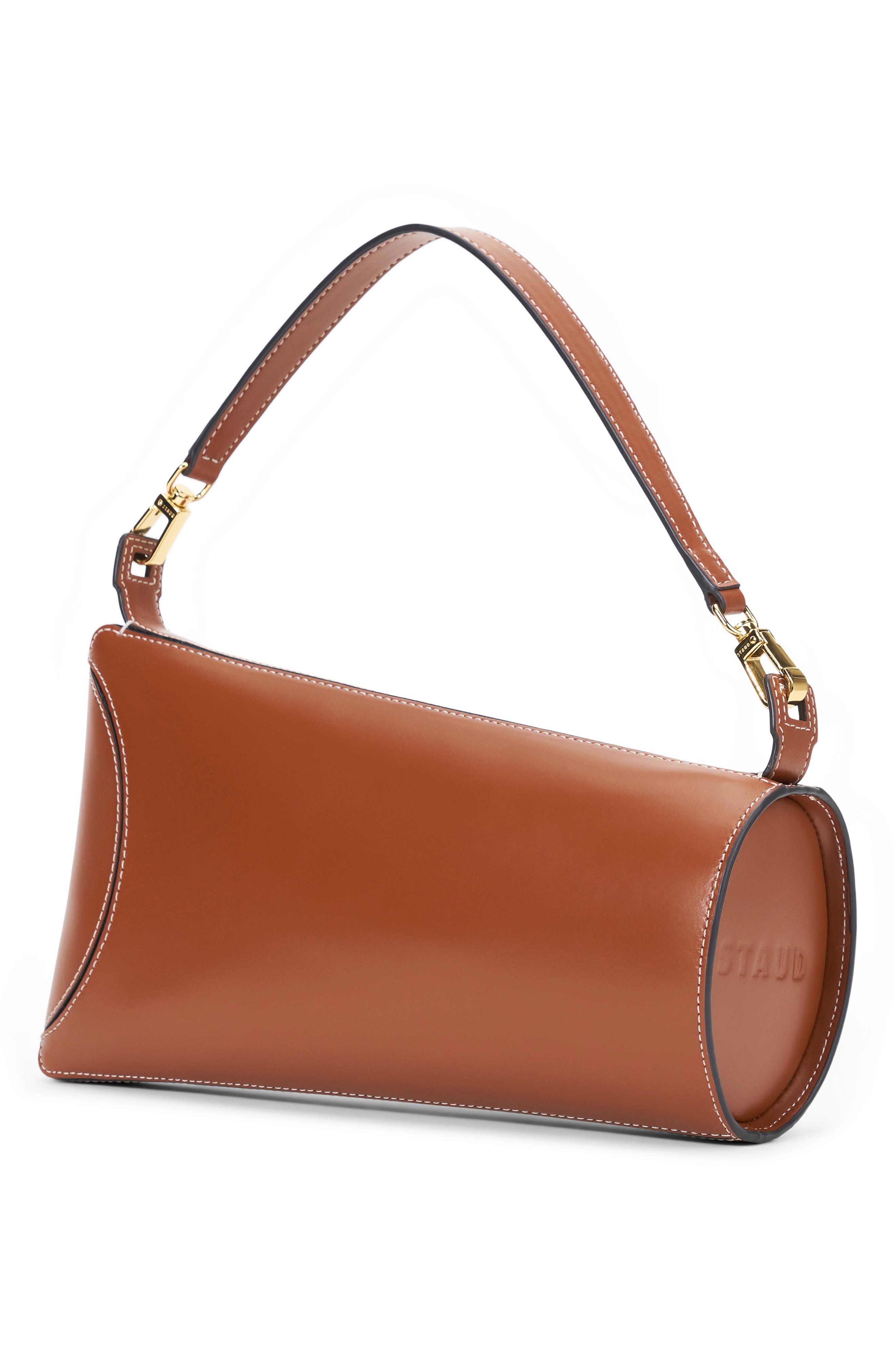 STAUD Sofya Leather Shoulder Bag, Alternate, color, 