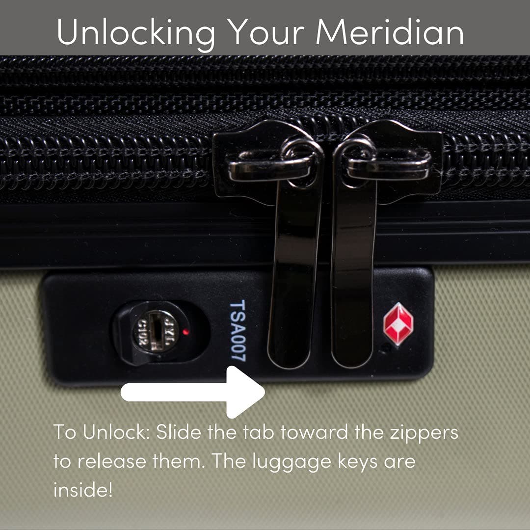 Sherpani Meridian  22 Inch Carry On Luggage Airline Approved with Spinner Wheels, Black, Alternate, color, Black