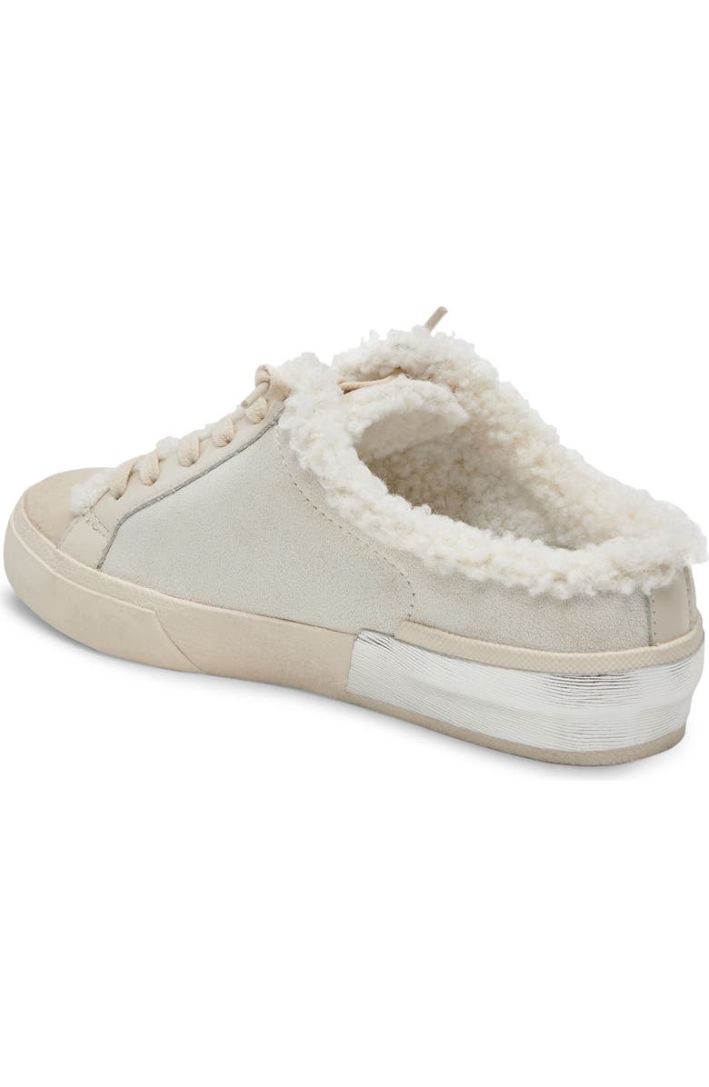 Dolce Vita Zantel Faux Shearling Lined Slip-On Sneaker, Alternate, color, Off White Crackled Leather