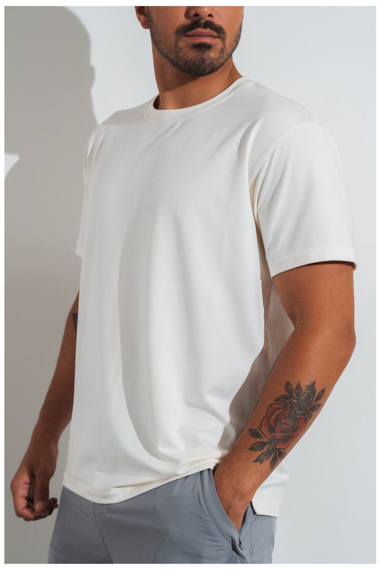 Motive Crew Tee, Alternate, color, Oat