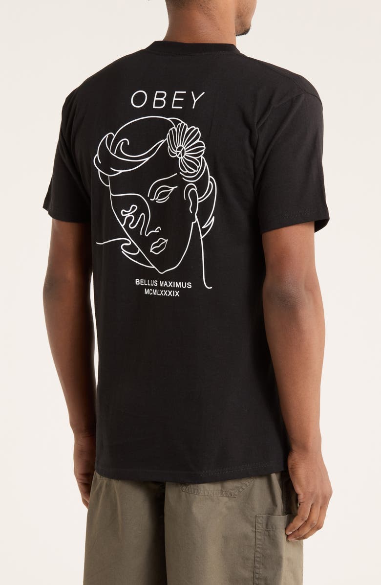 Obey Bella Maximus Cotton Graphic T-Shirt, Alternate, color, Black