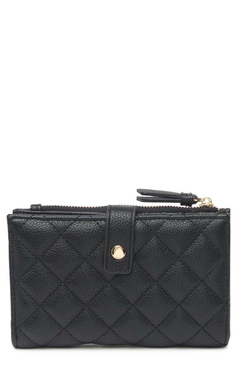 Steve Madden Medium Quilted Bifold Wallet, Alternate, color, 