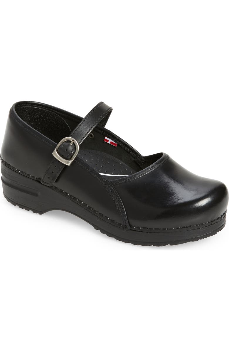Sanita Clare Mary Jane Clog, Main, color, Black-002