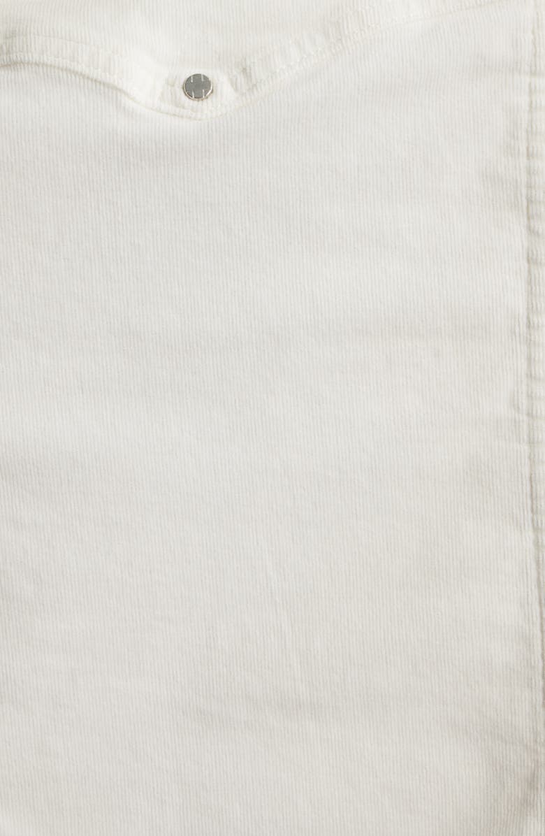 Liverpool Los Angeles Faux Shearling Collar Corduroy Trucker Jacket, Alternate, color, Vintage White