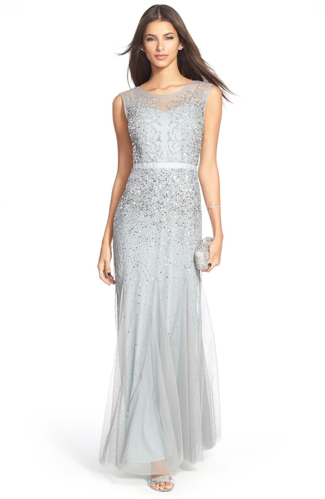 ZZDNU Natasha Couture Tasha 'Crystal Swirl' Clutch, Alternate, color, 