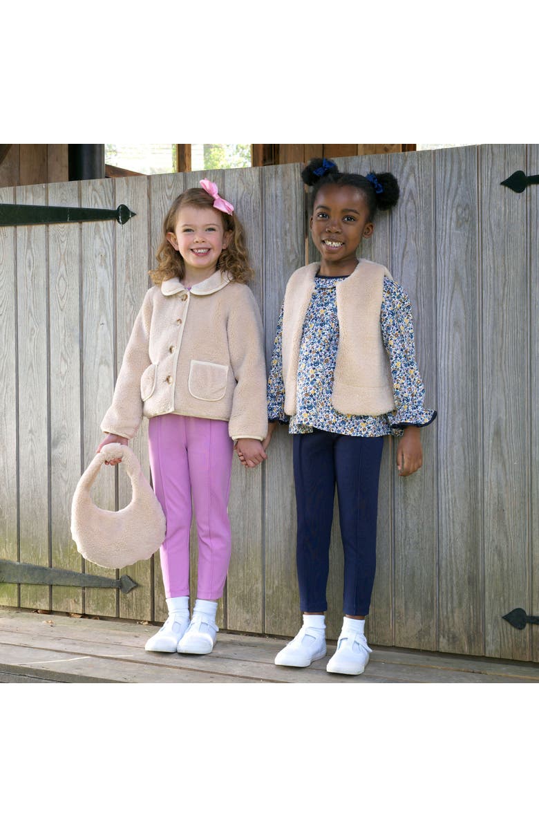 Rachel Riley Shearling Gilet, Alternate, color, Tan