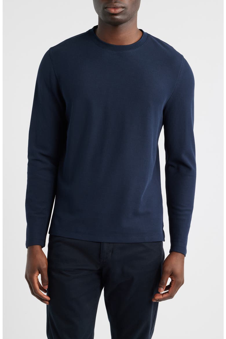 Sorrell Long Sleeve Cotton Blend T-Shirt, Main, color, DARK CASPIAN