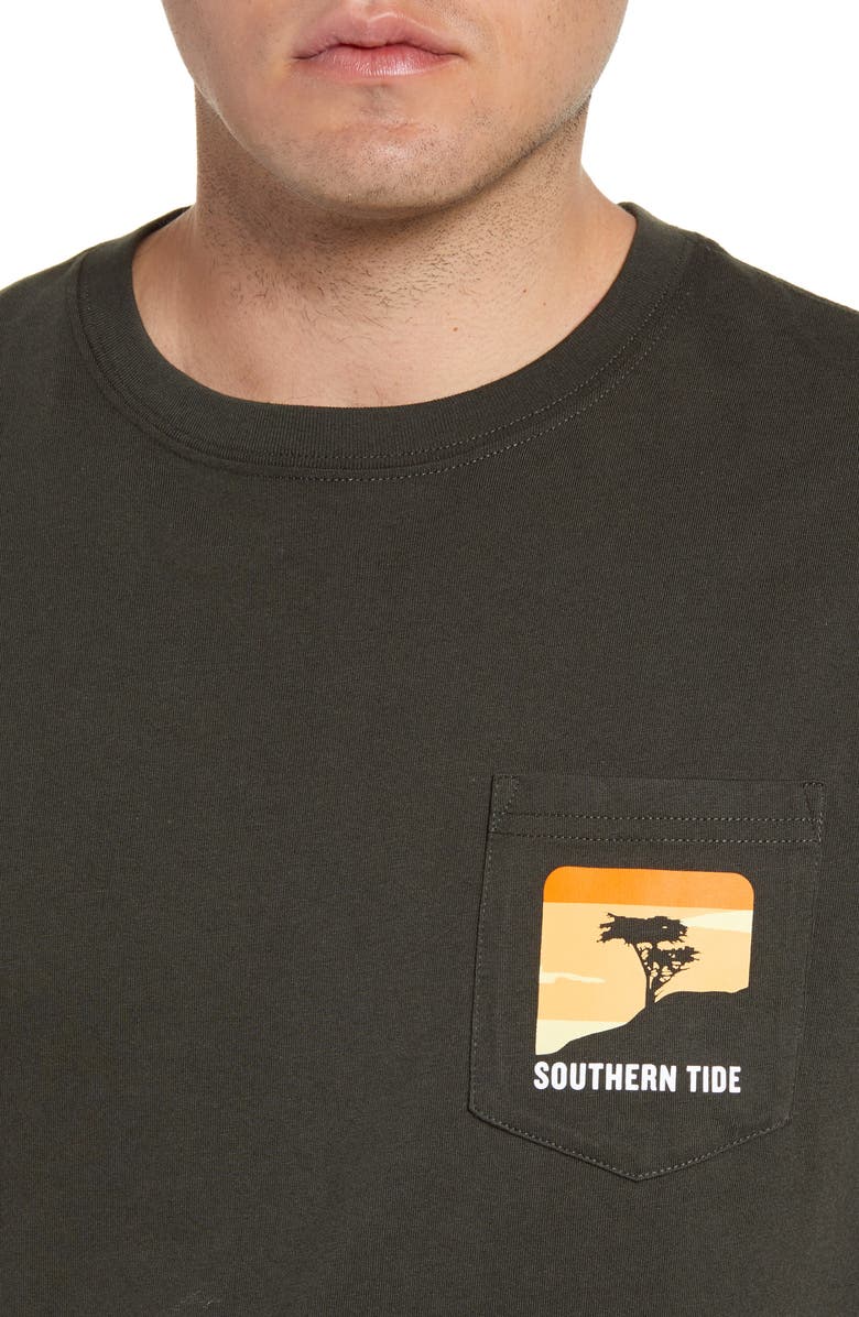 Southern Tide Cliff Scene Graphic T-Shirt, Alternate, color, 