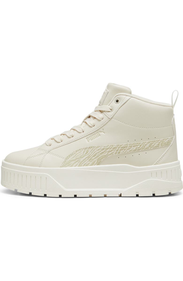 PUMA Karmen II Mid Animal Fever Platform Sneaker, Alternate, color, Alpine Snow/ Desert Dust