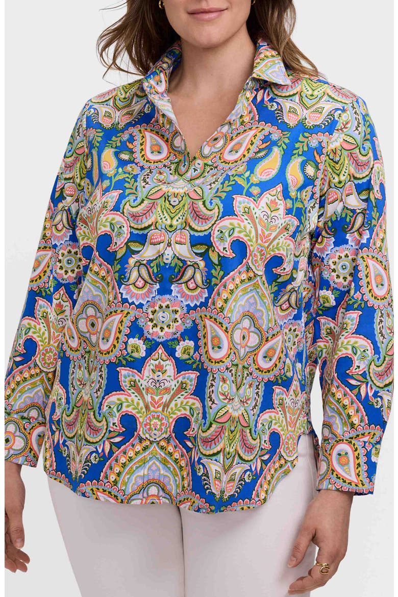 Meghan Print Shirt, Main, color, BLUE/ MULTI