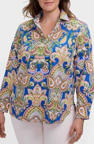 Foxcroft Meghan Print Shirt