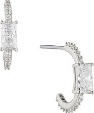 Nadri Tennis, Anyone Cubic Zirconia Small Hoop Earrings