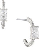 Nadri Tennis, Anyone Cubic Zirconia Small Hoop Earrings