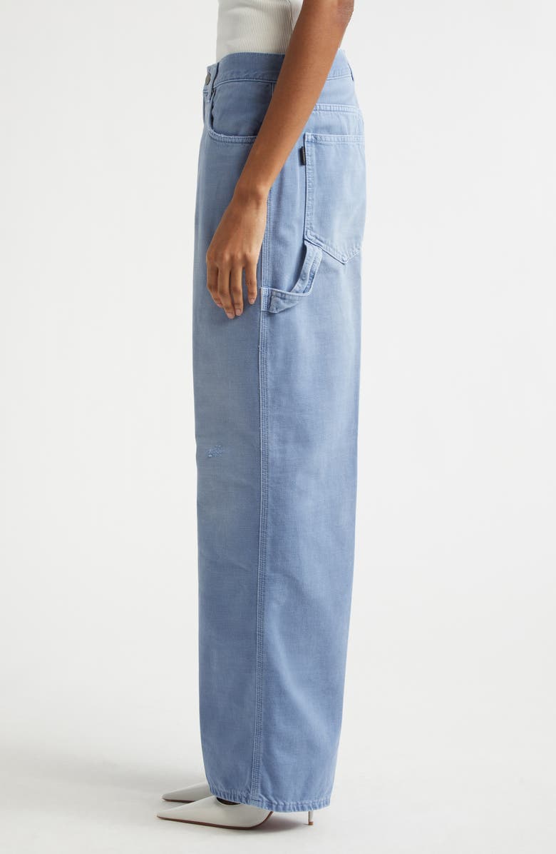 Haikure Winona Bull 44 Distressed Wide Leg Jeans, Alternate, color, Indigo