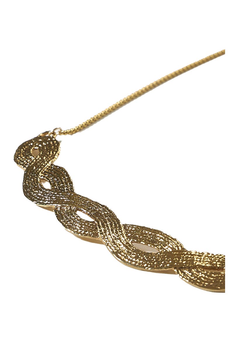 Braid Pendant - 14K Gold Plate, Alternate, color, Gold