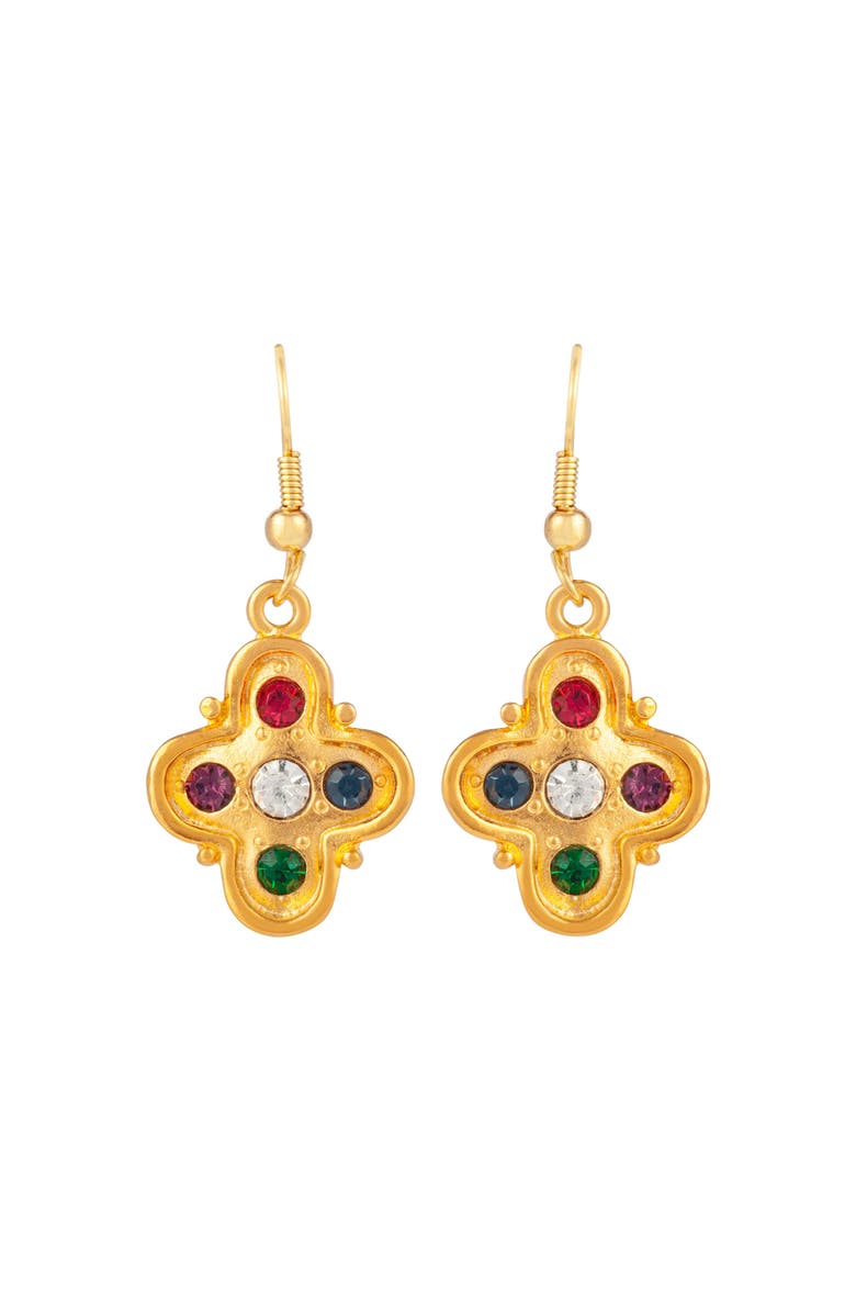 Susan Caplan 1980s Vintage Byzantine Earrings, Main, color, Byzantine