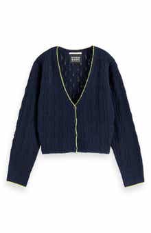 Scotch & Soda Kids' Ajour Pointelle Cardigan