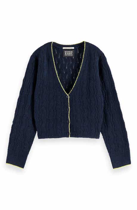Scotch & Soda Kids' Ajour Pointelle Cardigan