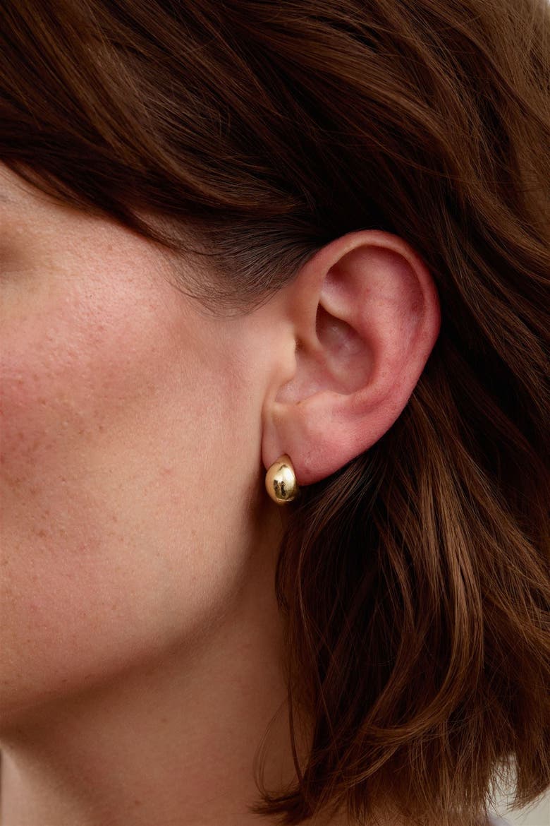 Felix Earrings, Alternate, color, Gold