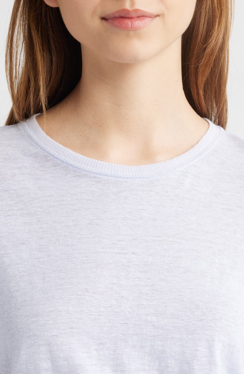 FRAME Organic Linen Baby Tee, Alternate, color, Light Chambray