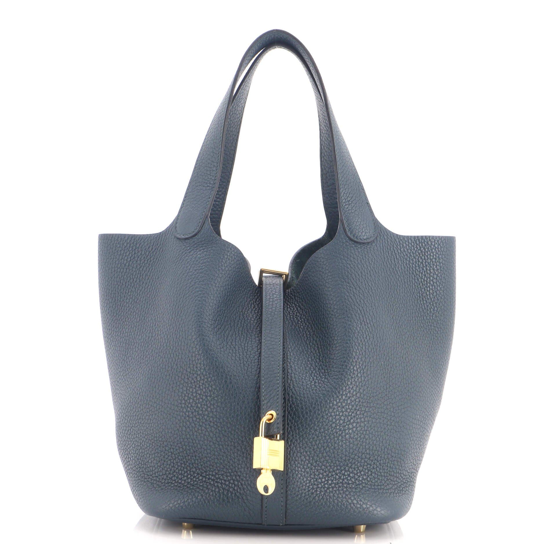 Picotin Lock Bag Clemence MM, Main, color, Green