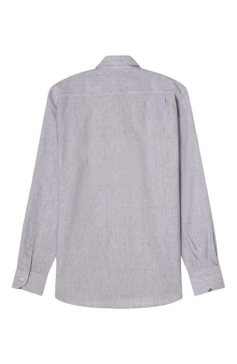 Robert Talbott Reynolds Micro Stripe Cotton/Linen Contemporary Fit Shirt, Alternate, color,